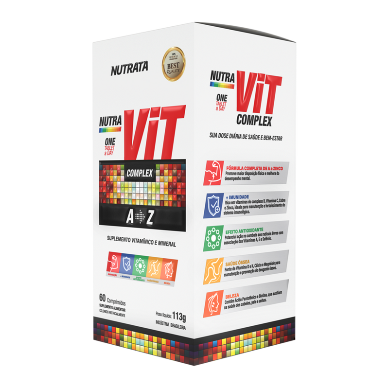 NUTRATA COMPLEXO VITAMINA A ATÉ  Z 60 CAPS