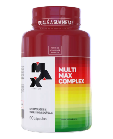 Multimax Complex 90 Caps - Max Titanium Fonte de vitaminas e sais minerais