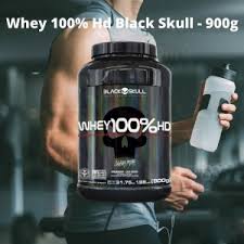 WHEY 100 % BLACK SKULL  POTE 900 GRAMAS