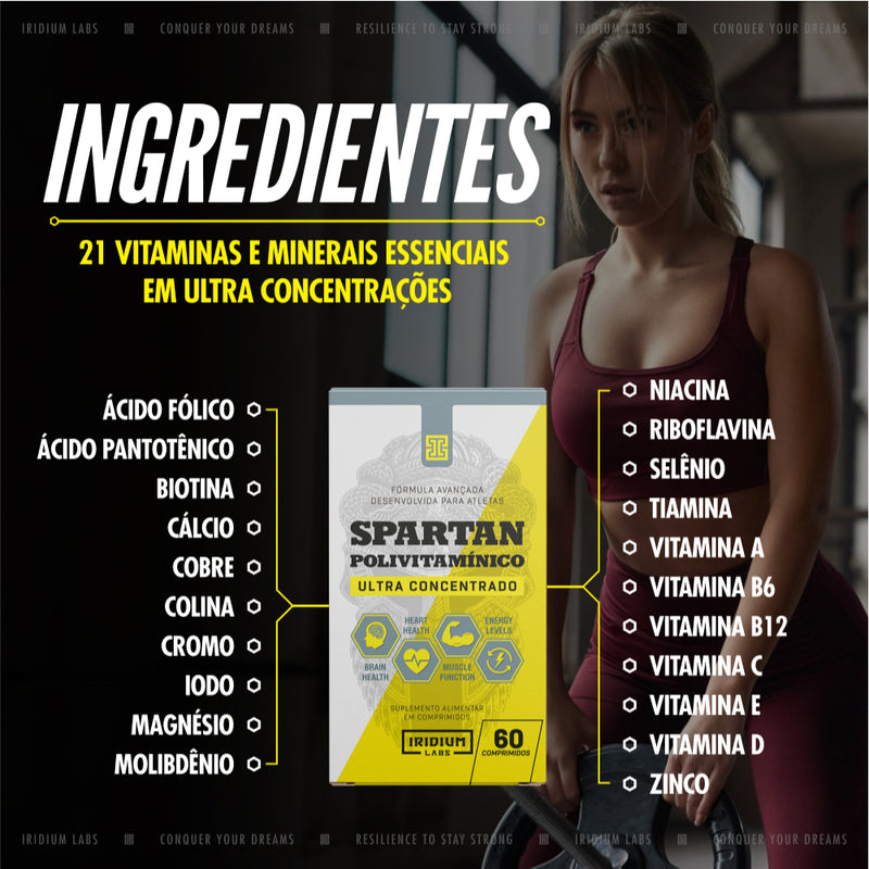 Spartan Polivitamínico Ultra Concentrado - 60 comps importado
