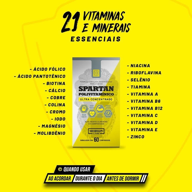 Spartan Polivitamínico Ultra Concentrado - 60 comps importado